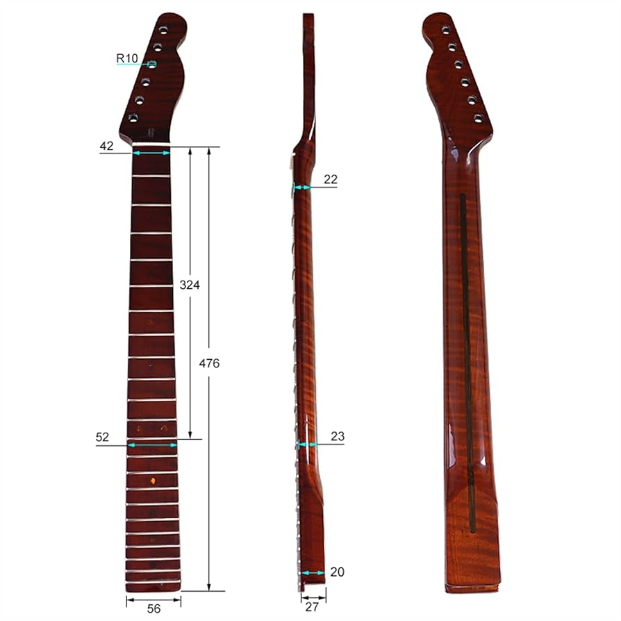 パープルエレキギター 22フレット Amazon | 22 フレットエレキギターネック指板 メープルウッド指