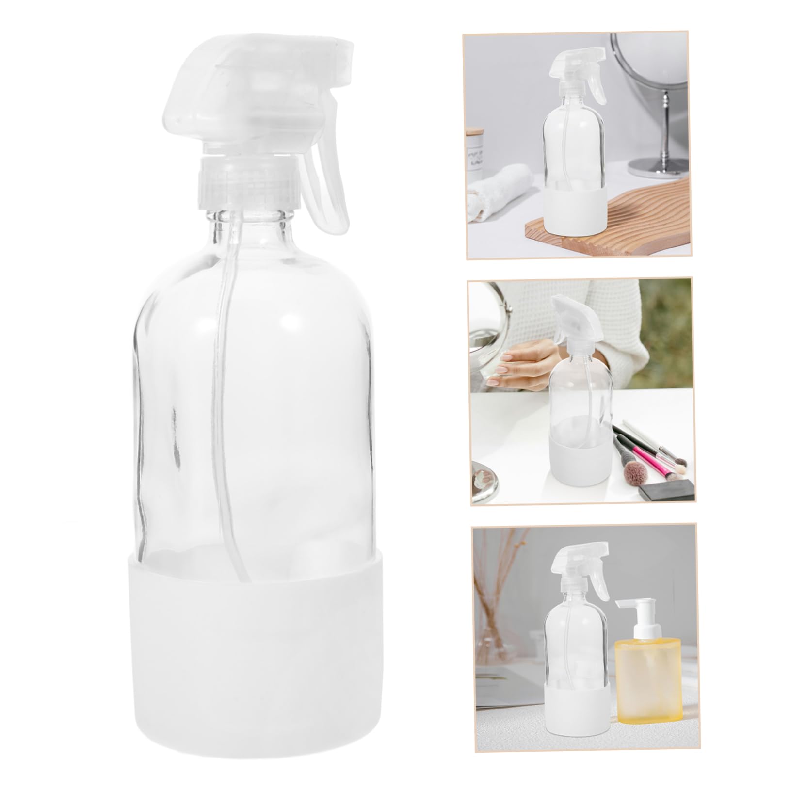 Alipis 2pièces Vaporisateurs Eau Vides Réutilisables Avec Manchon De Protection Pour Arrosage De Plantes Ou Coiffure