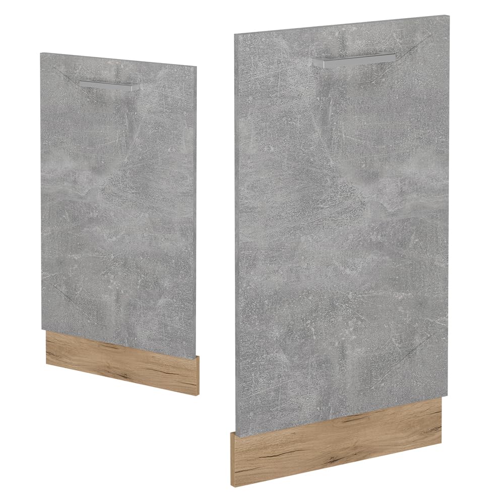 Vicco Geschirrspülblende R-Line, Beton, 45 cm