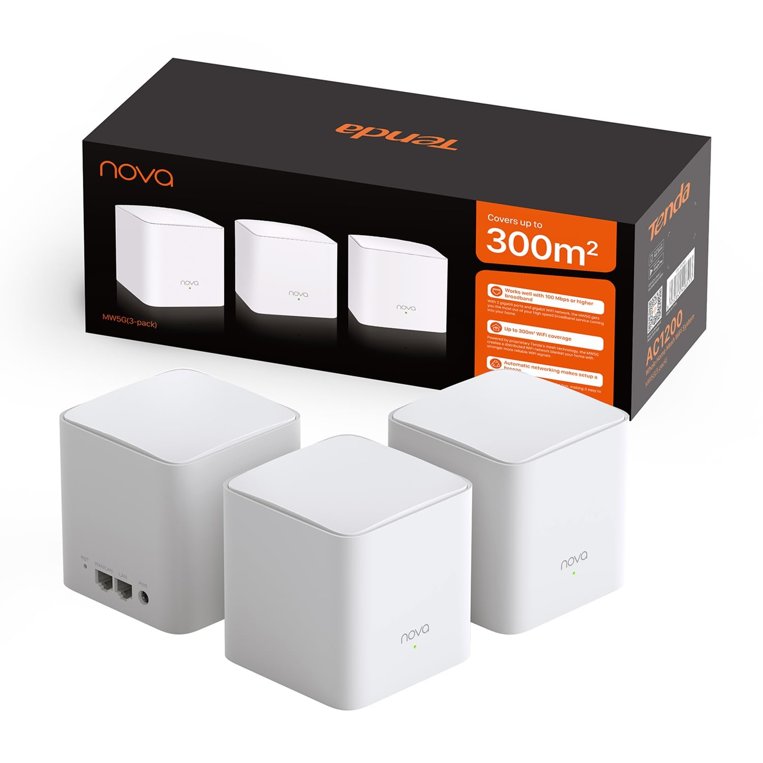 Tenda Nova MW5G Mejor Sistema WiFi Mesh, Gigabit