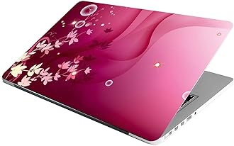 Full Laptop Skin Stickers HD Quality Sticker for Laptops Upto 15.6" (Dustproof|Waterproof|Scratchproof|Reusable) - AY MRN FLRL FL