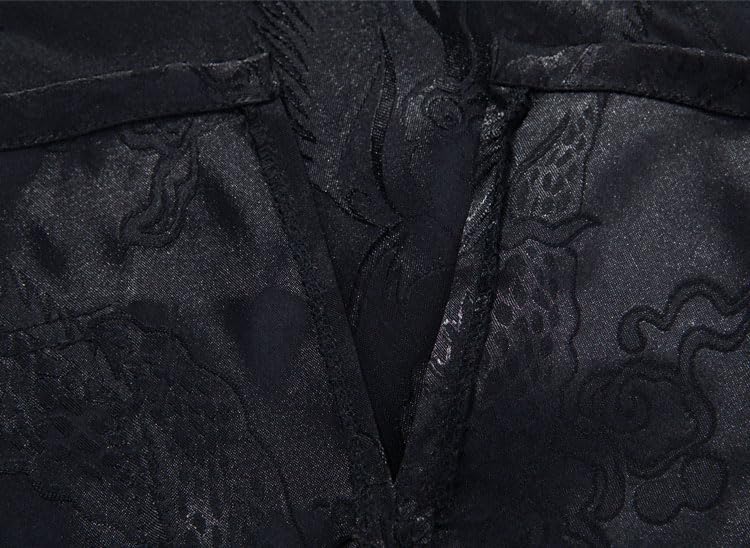 Kung Fu Tops Uniform Tang Men Chinese Traditional Clothing Hanfu Martial Arts Short Sleeves Shirt - Image 7