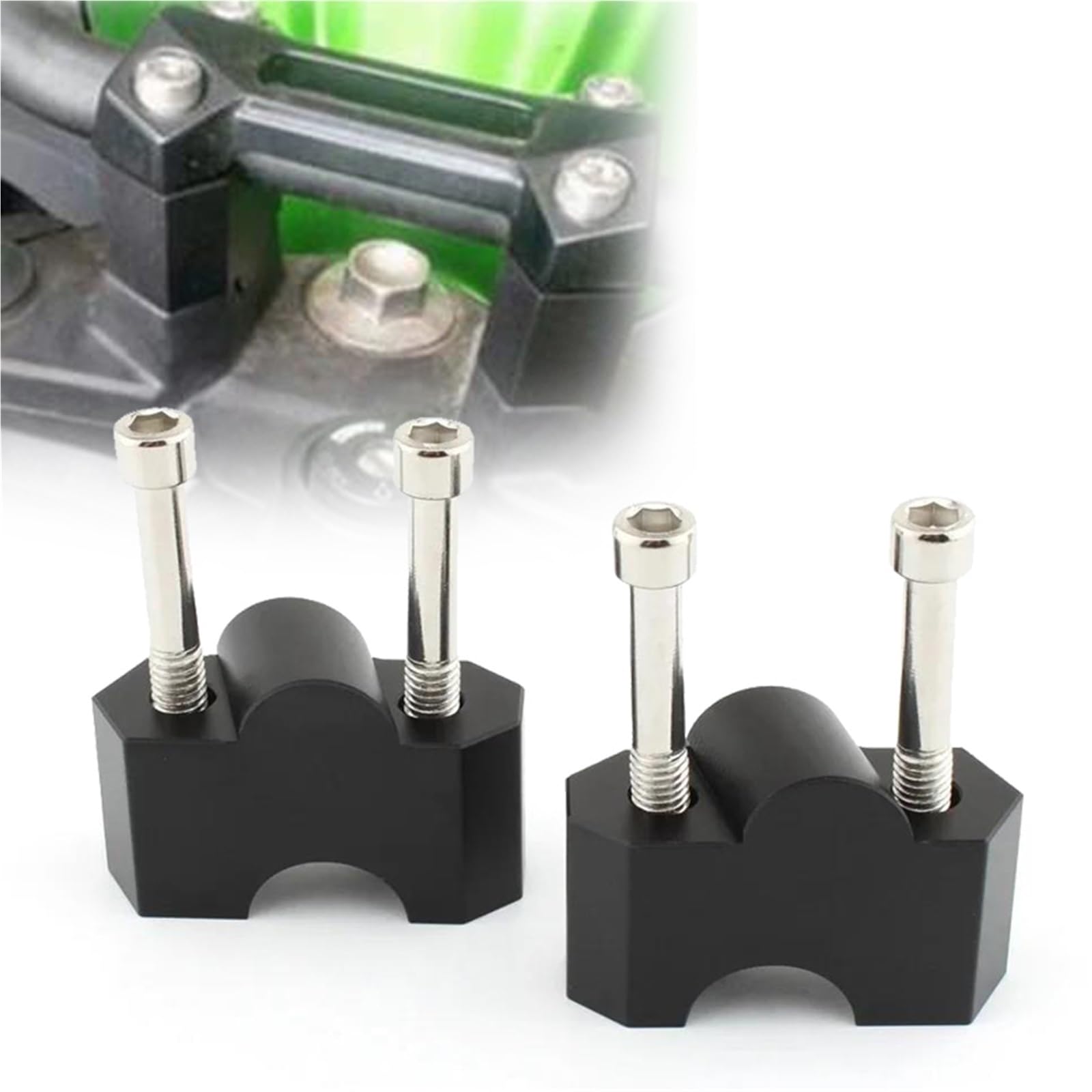 Adaptateur fixation guidon CNC Kawasaki Z750 pontet moto Z1000 rehausseur