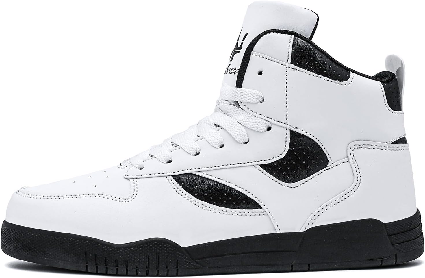 SUPERWALK Men's Fashion High Top Sneakers Casual Walking Shoes (White, Adult, Men, 11, Numeric, US Footwear Size System, Medium) - Image 3