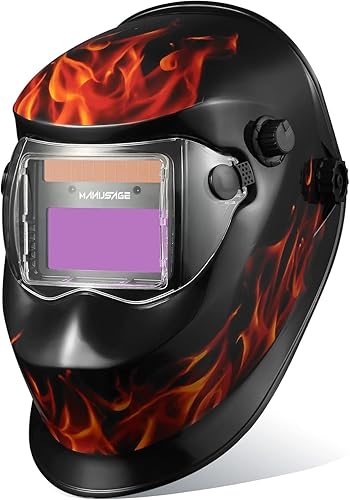 Casco de soldadura solar con oscurecimiento automático, pantalla ancha 9-13 para casco TIG MIG ARC