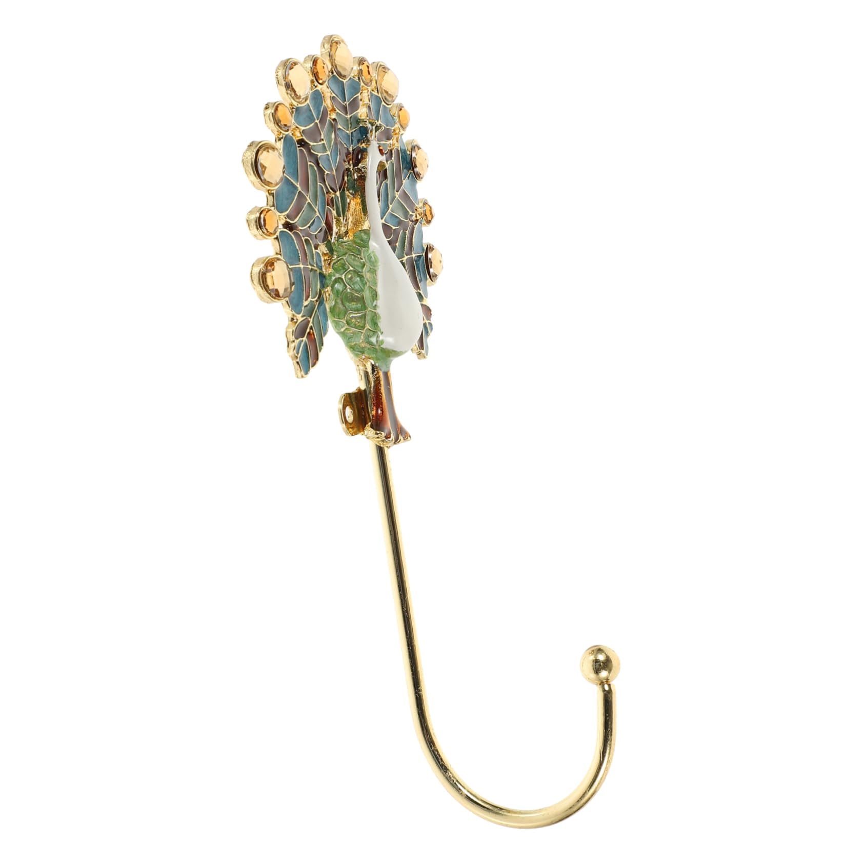 SHINEOFI 2 Ganchos De Pavo Real Para Chaquetas Delicadas Ganchos Para Baño Decoración Retro Perchero De Pared Gancho Para Ropa Gancho Para Sombreros Gancho Para Colgar Ropa Aleación