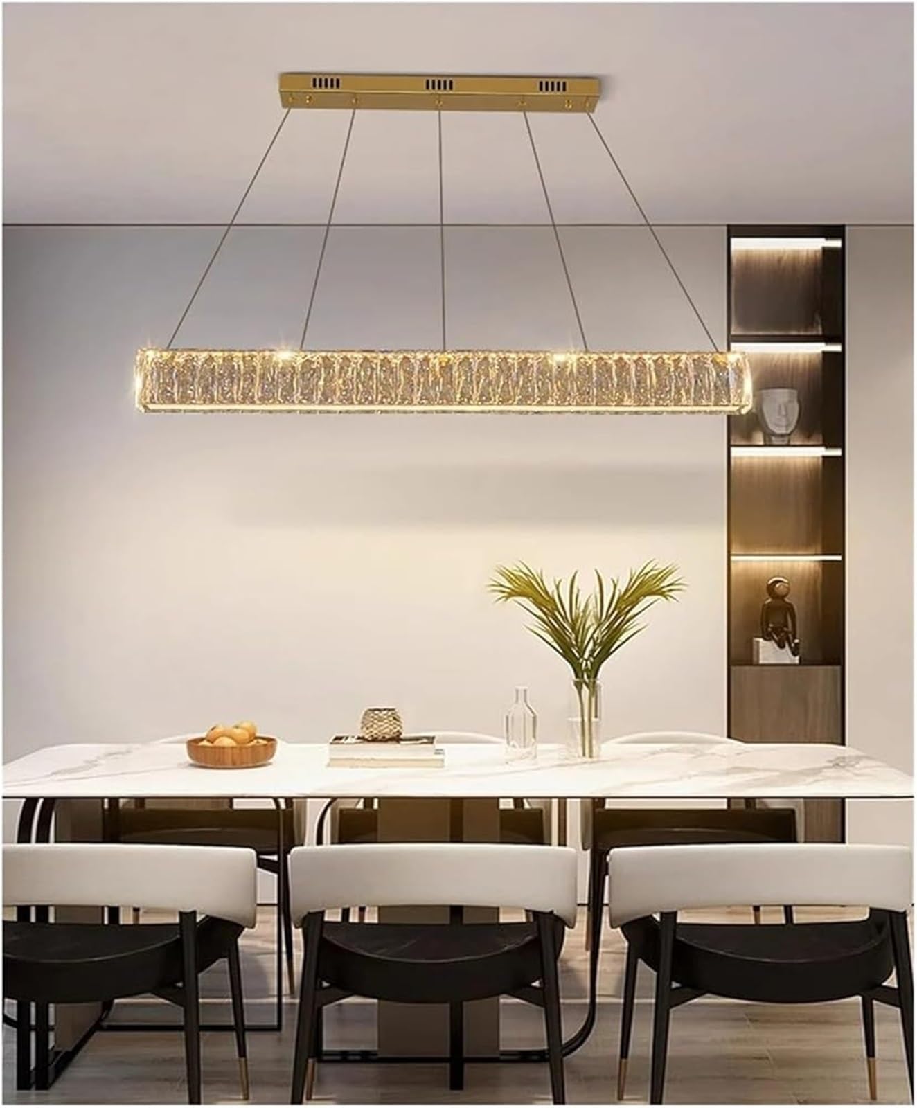 FZQSXAZU Pendant Light Ceiling Shade Lamp Modern Dining Room Hanging Lamps for Indoor Decor Chandeliers(Warm Length 150cm)