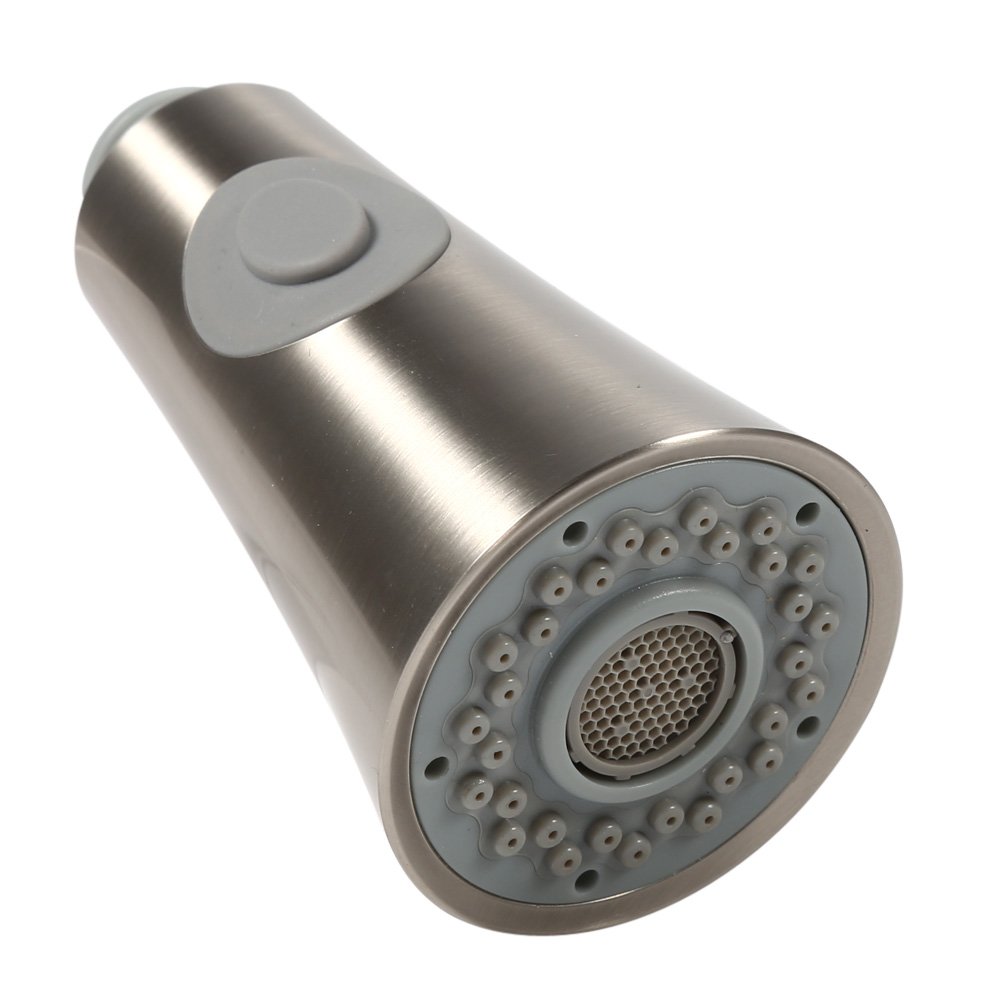 Robinet d'évier de cuisine avec tête de pulvérisation à double fonction pour maison, restaurant, hôtel, filetage argenté 1/2 IPS