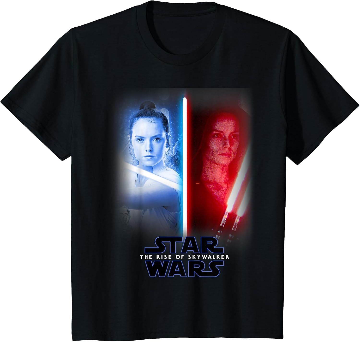 Star Wars The Rise Of Skywalker Rey Vertical Split T-Shirt