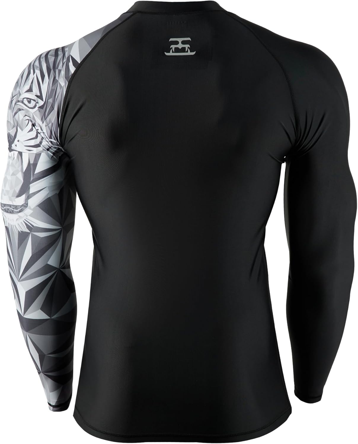 HUGE SPORTS Men's Swim Shirts Long Sleeve Zip Rash Guard UPF 50+ Sun Protective Quick Drying - Image 3