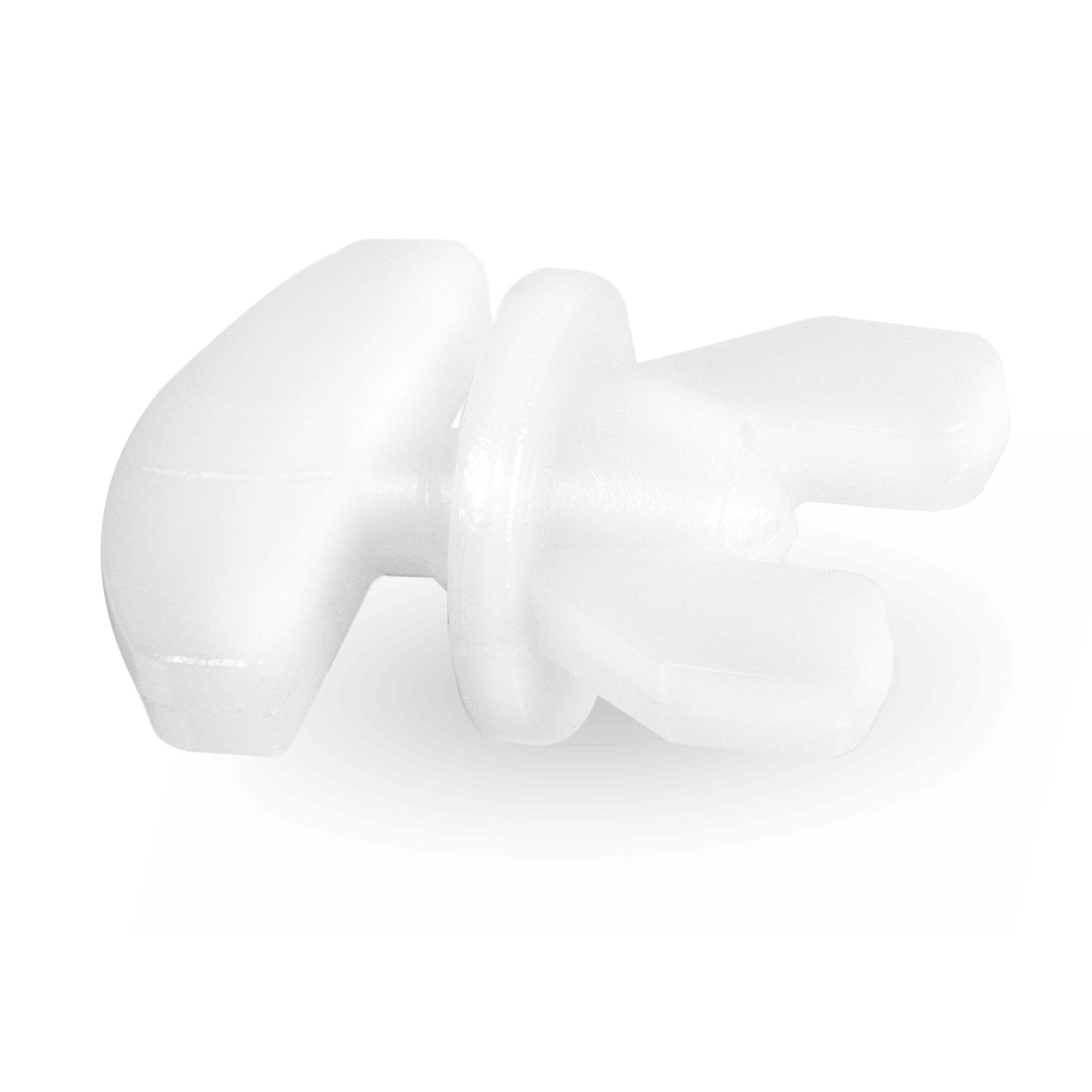 Fermi Intermedi 12 pz Bianco Fermo per Tende Adatto per Binari di Scorrimento Ganci per Tende Plastica Facili da Montare Tappi Antiscivolo