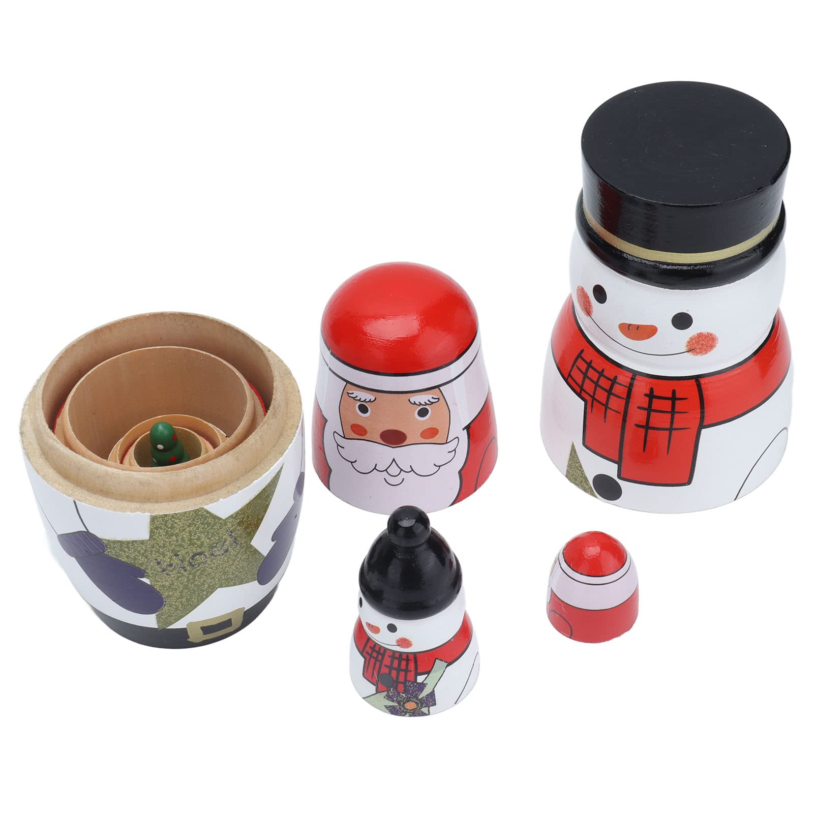 Matroschka-Puppen, Glänzend, Rund, Einzigartiger Weihnachtsstil, Attraktive Ornamente für Festliche Geschenke, Dekorativ