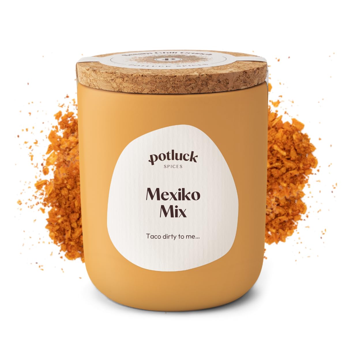 Potluck | Mexiko Mix | Gewürzzubereitung im Keramiktopf | 75 g | Vegan, glutenfrei und mit natürlichen Inhaltsstoffen