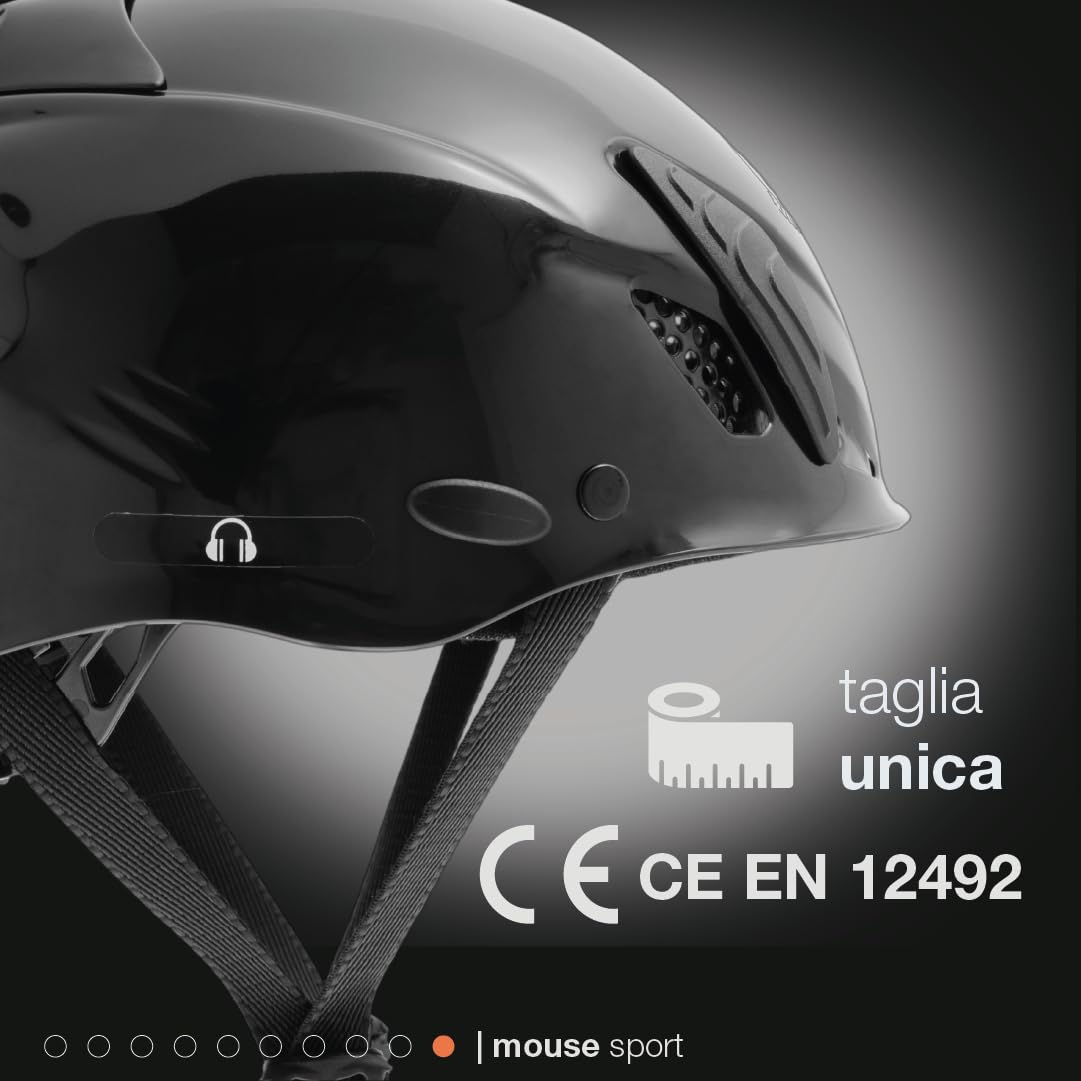 Casque léger avec Coque en ABS Noir Universelle 52-63cm