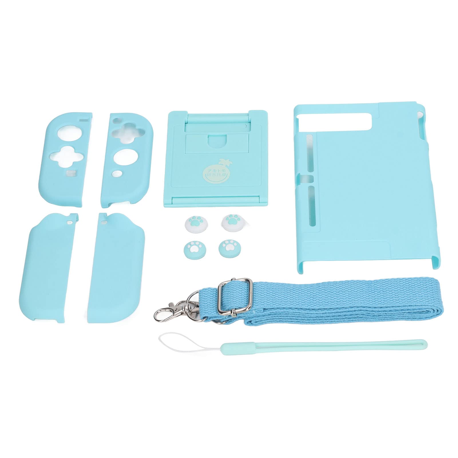 Konsola do gry przenośna trwała zamek błyskawiczny torebka ochronne miejsce do przechowywania w przypadku Switch Lite NS NSL PU skóra 10,24 x 5,12 x 1,18 cali (Niebieski)