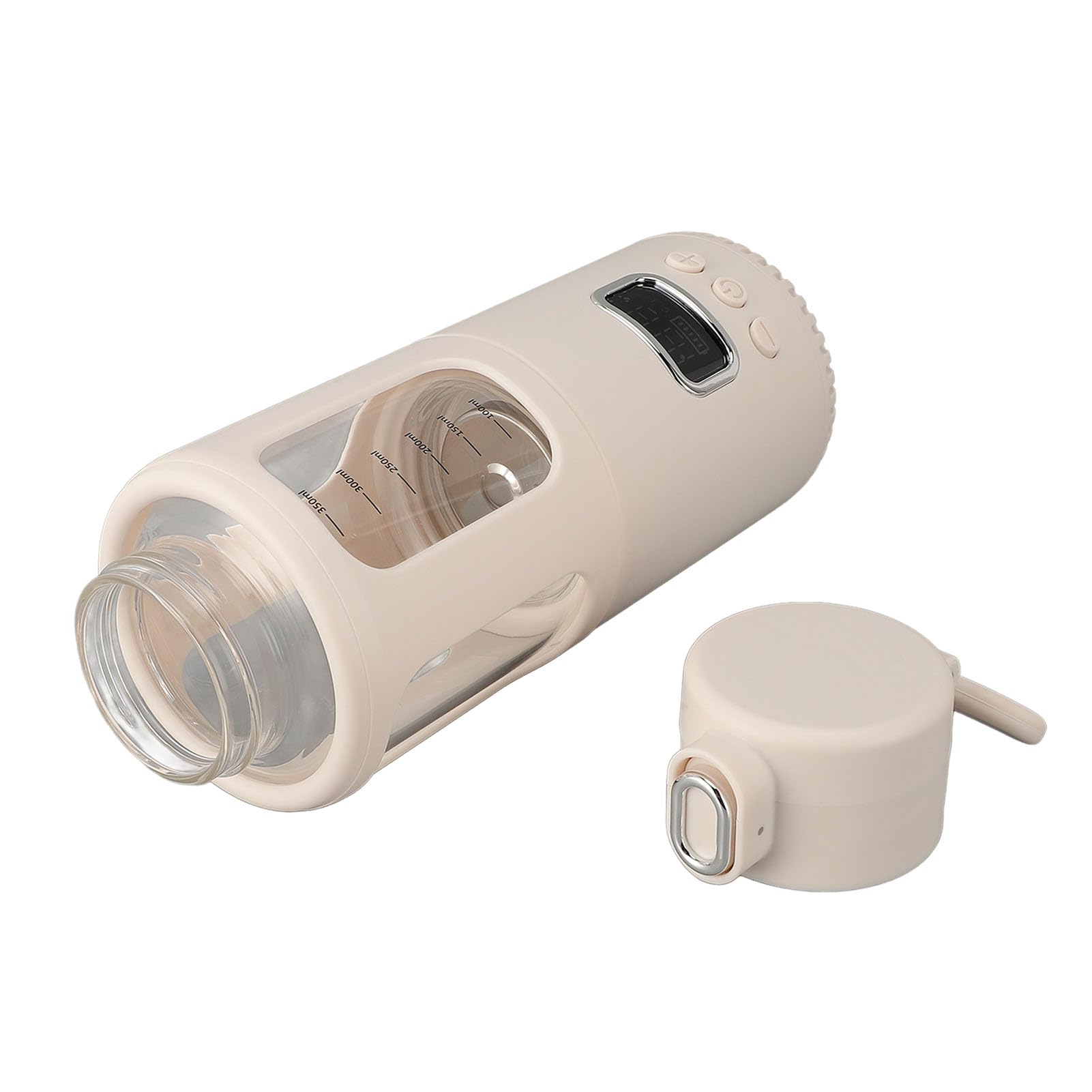 Podróże Podgrzewacz do Butelek, Przenośny Podgrzewacz do Mleka 350ML, 37 ℃ do 55 ℃ Regulowana Temperatura, Akumulator USB do Szybkiego Podgrzewania Podgrzewacz do Butelek dla