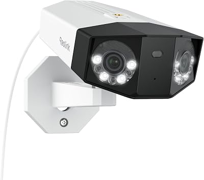 Reolink 16MP PoE Telecamera Esterno, Doppio Obiettivo, Faretti, Duo 3 PoE