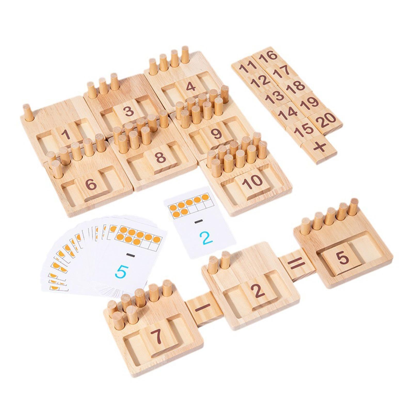 Qianly Juego de Matemáticas, Juguetes para Números para Bebés Y Niños.