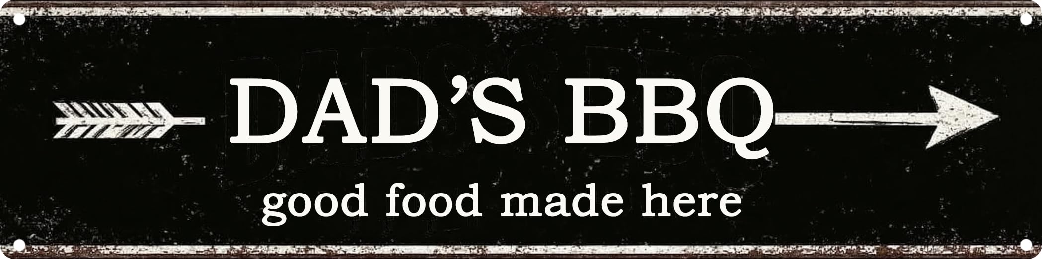 Vintage Tin Sign Retro Metal Dad's bbq Signs For Home Decor Stylish Wall Art Plaques Gift For barbecue stall Home Bathroom Kitchen And Gothic Wall Decor In Every Room 4x16 In