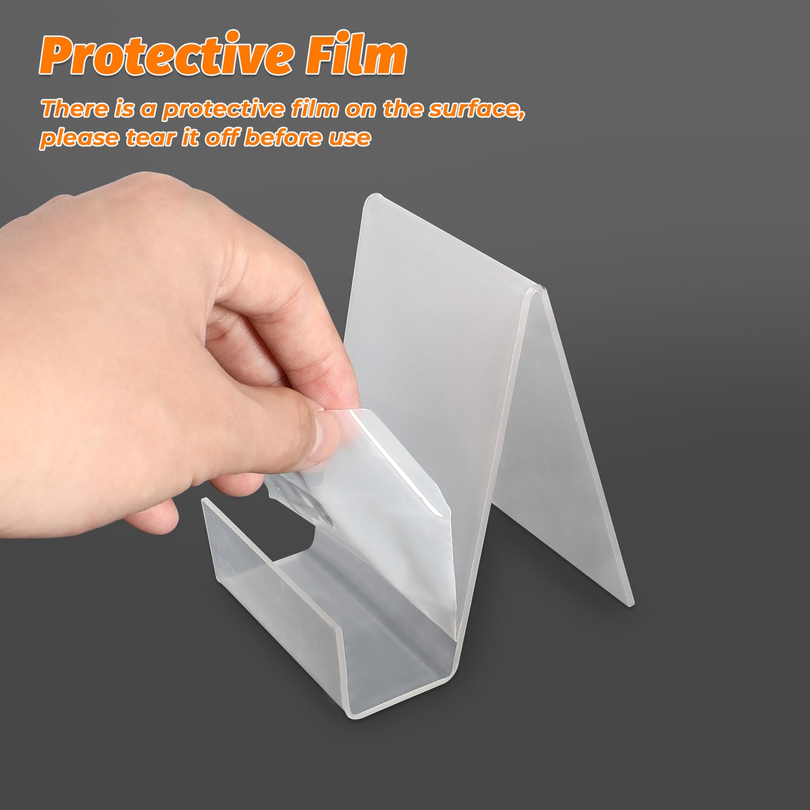 Collazoey 7 Pezzi Espositore Libri, Supporto per Libri Acrilico Trasparente, Leggio per Libri, Tavolo Porta Libri per Foto Ufficio Scuola Biblioteca - 10,5 x 9 x 7,5CM