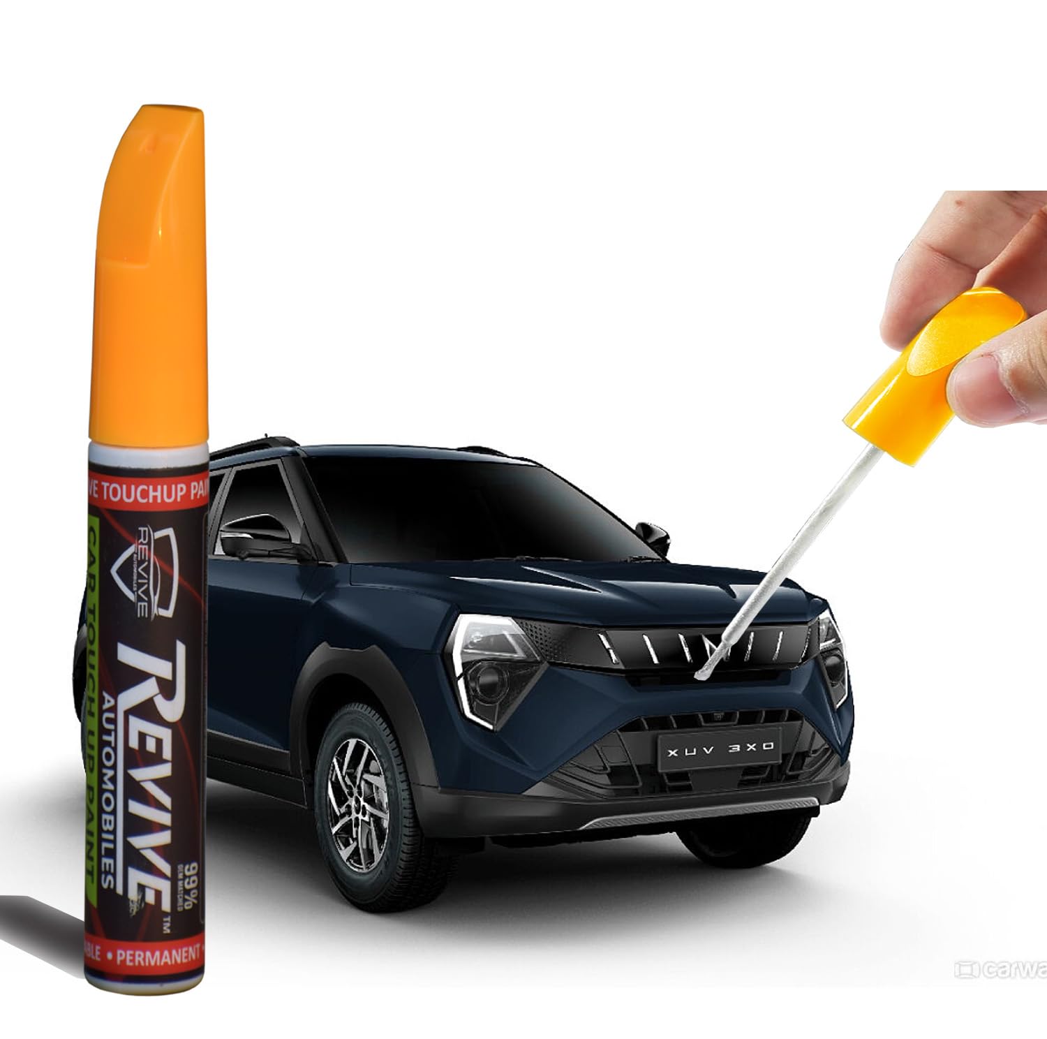 Mahindra XUV 3XO colors Revive touchup paint pen, factory Quality & matched 2K paint (Nebula Blue (MM9522))