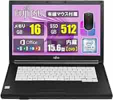 富士通 A577 SSD:512GB メモリー:16GB Office Amazon.co.jp: 富士通 Lifebook A577/中古 ノートPC/15.6インチ