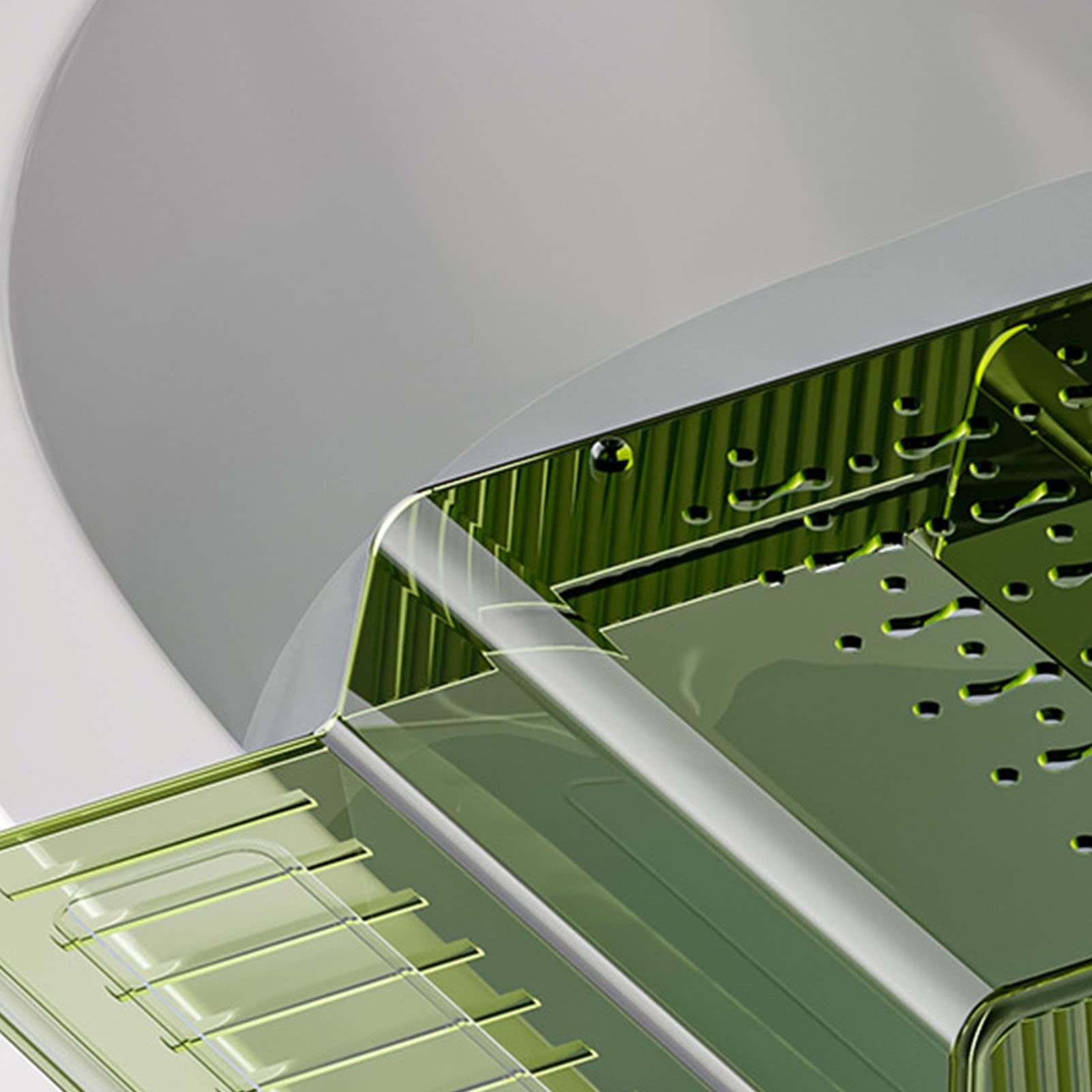 Aramox Estante para Bañera, Bandeja de Plástico Extensible para Bañera con Agarre Antideslizante, Estante para de Gran Capacidad para Sostener Toallas, Teléfonos, Tabletas, Artículos de Ducha para
