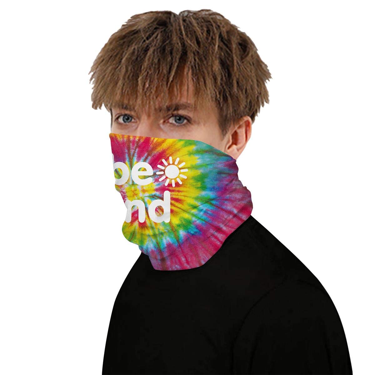 Face Mask Custom 3D Seamless Half Face Bandanas Balaclava Multi-Functional Magic UPF50+ Half Face Headwear UV Protection Breathable Windproof for Women Men Red(be Kind)