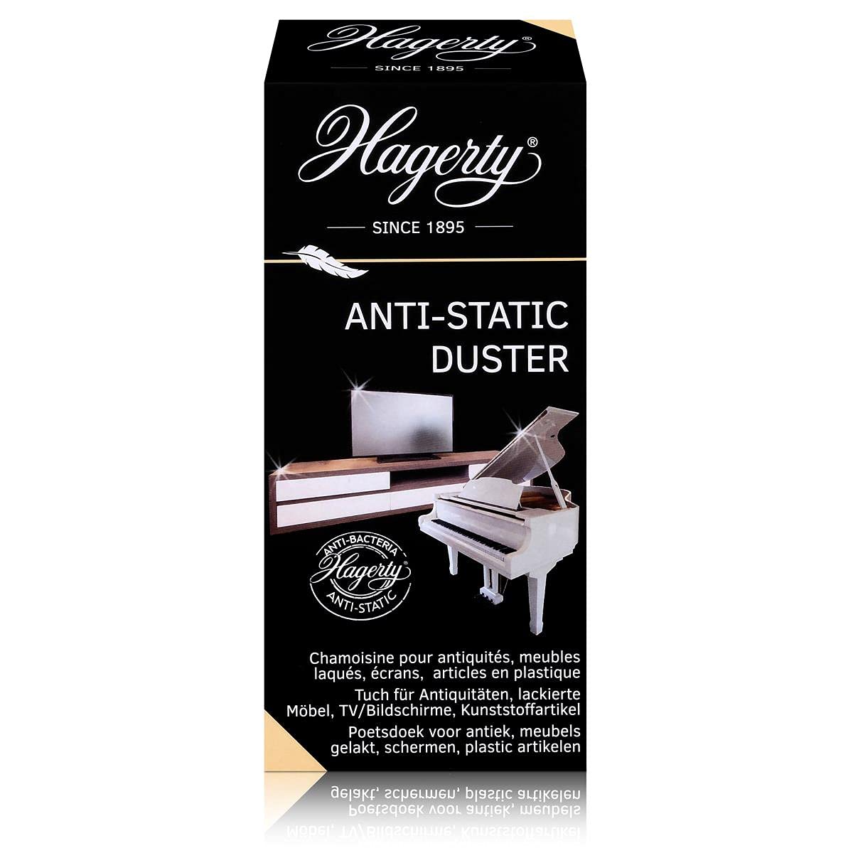 Panno Antistatico Hagerty In Cotone 100% Per Superfici Delicate - 36x55 Cm - Protegge Dalla Polvere Per 14 Giorni