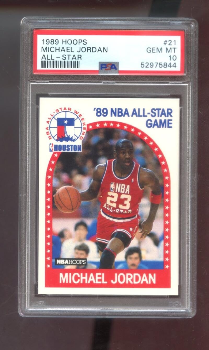 Amazon.com: 1989-90 Hoops #21 Michael Jordan PSA 10 Graded