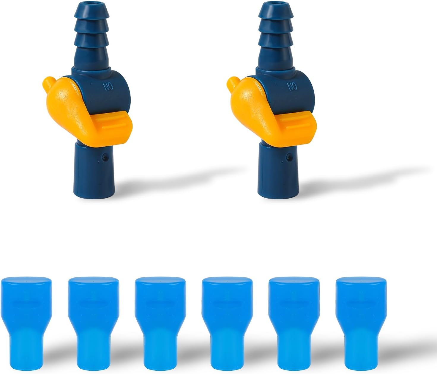 2pcs Pass-Through Hose Connectors and 6pcs Bite Valve Replacements Set for Camelbak, Mouthpiece Replacements for Camelbak Accessories Replacement for Camelbak Tube Hydration Bladder