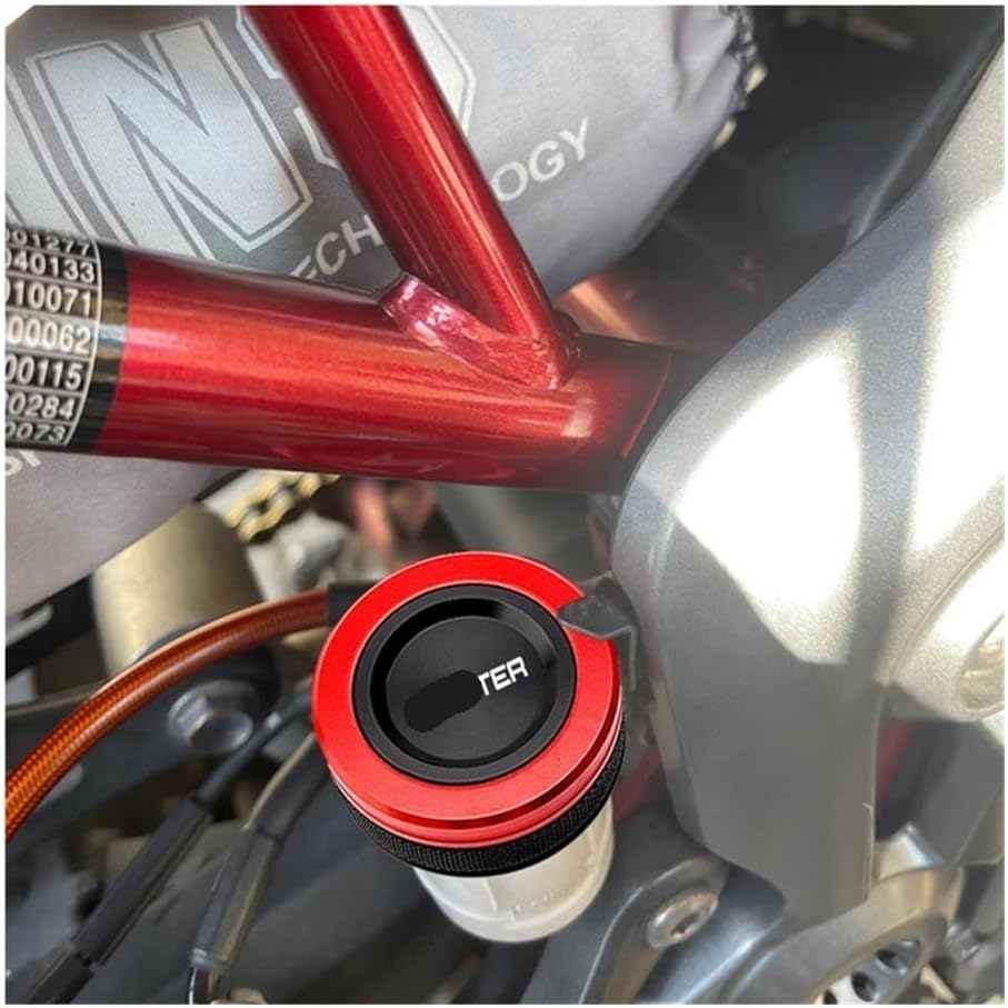 Motorcycle Oil Filler Caps, For Du&cati For MONSTER 400 620 695 796 821 1100 1200 Accessories CNC Rear Brake Fluid Reservoir Cover Cap Motorcycle