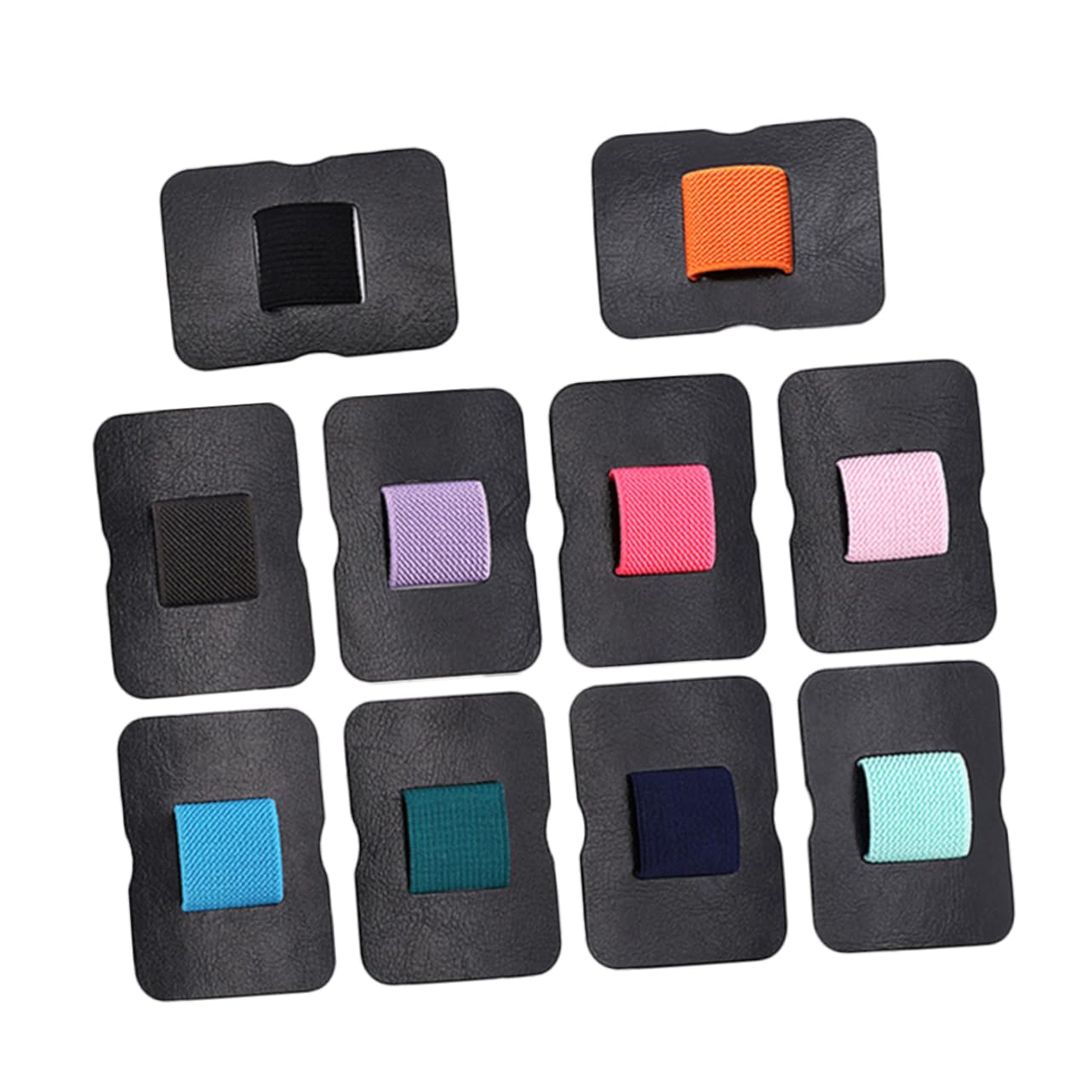 jojofuny 5 Sätze Notebook-stifthalter Für Büro Klebrig Aluminium Laptop Groß Organisation Notizbuch Modern Selbstklebender Stifthalter Elastizerbänderhalter Pu 10 Stück * 5