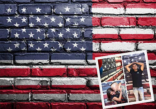 MTMETY 10x7Ft US Flag Photography Background American Flag Backdrop Seamless