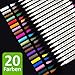Produktbild DARO Design - Metallic Marker Stifte - 20 Farben Set - Gästebuch Hochzeit Geburtstag Basteln DIY