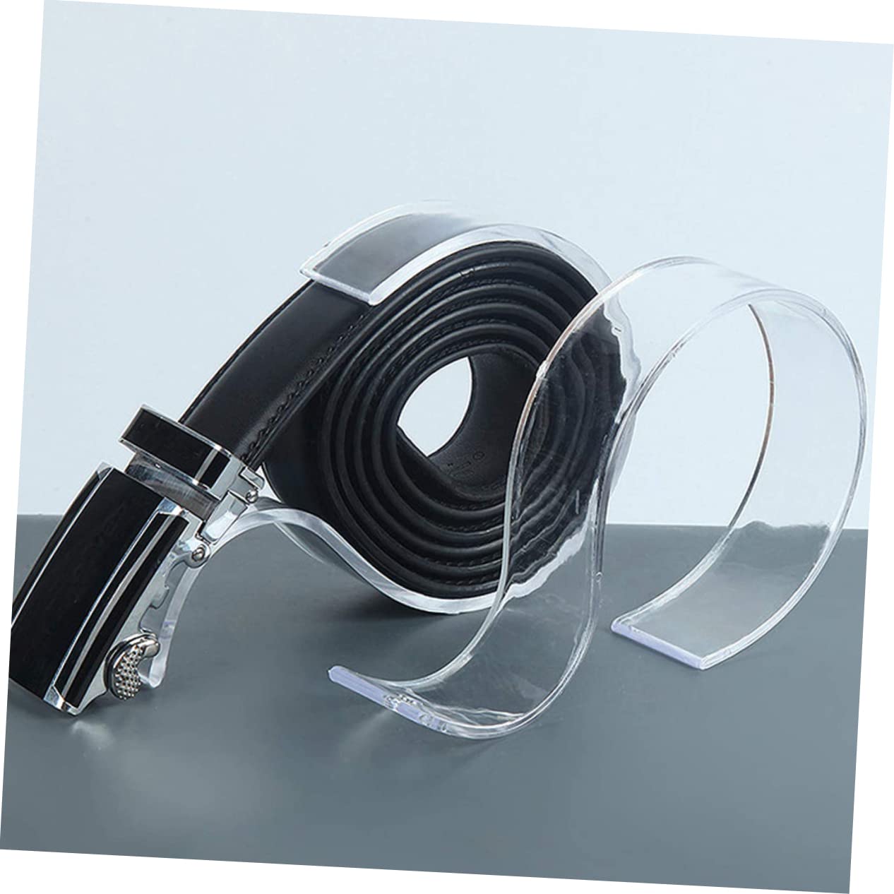 Garneck 10 Stück Acryl Gürtelständer S-förmig Transparenter Gürtelaufbewahrungsständer Für Zuhause Und Geschäft Zubehör Organizer