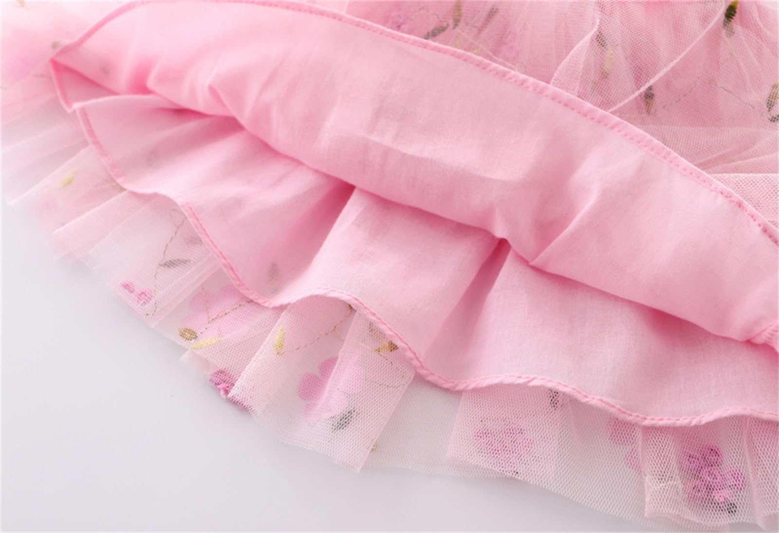 Falda tutú para niña con bordado de flores arcoíris a cuadros de tul a rayas para niños de 1 a 10 años