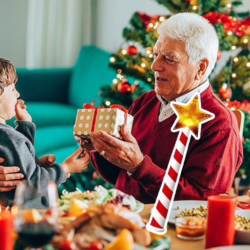 Magics Wand Christmas Light Controller, Musical LED Star Controller, Wireless Remote Control Switchs Outlet Kitss for Christmas Tree Decorations String Light Controllers (2)