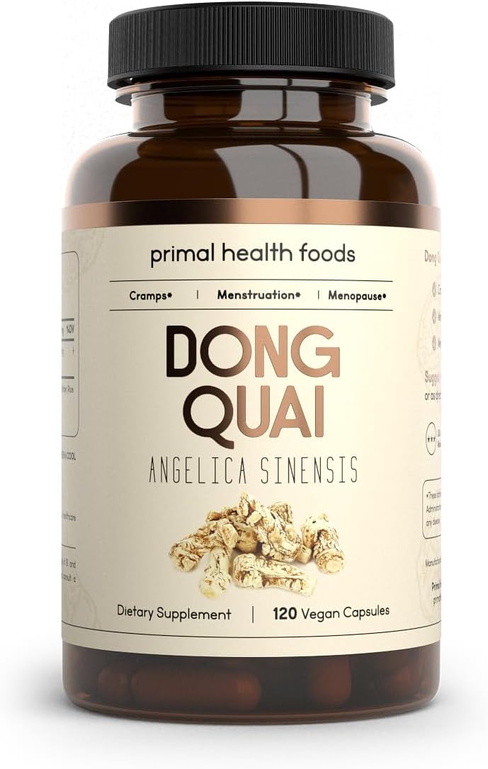Organic Dong Quai 1000 mg | Female Hormone & Menstrual Support | Vegetarian, Organic, Non-GMO & Gluten Free