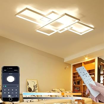 オシャレ間接照明　調光調色機能付き Amazon.co.jp : KOVOL LED シーリングライト 6畳 8畳 10畳 適用