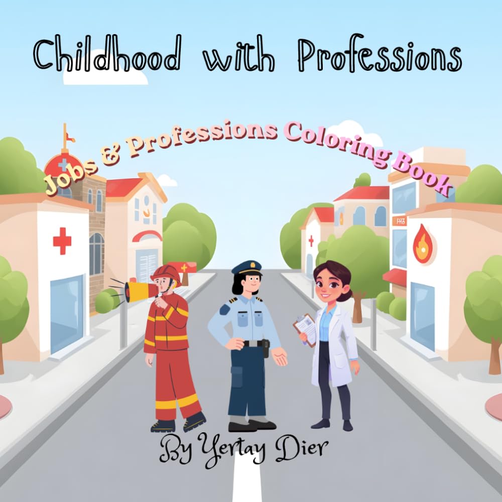 Сhildhood with Professions: Jobs & Professions Coloring Book