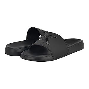 【 】★サンダル★ Men's Winston Slide Amazon.com | Calvin Klein Men's Wiston Sandal, Black Logo