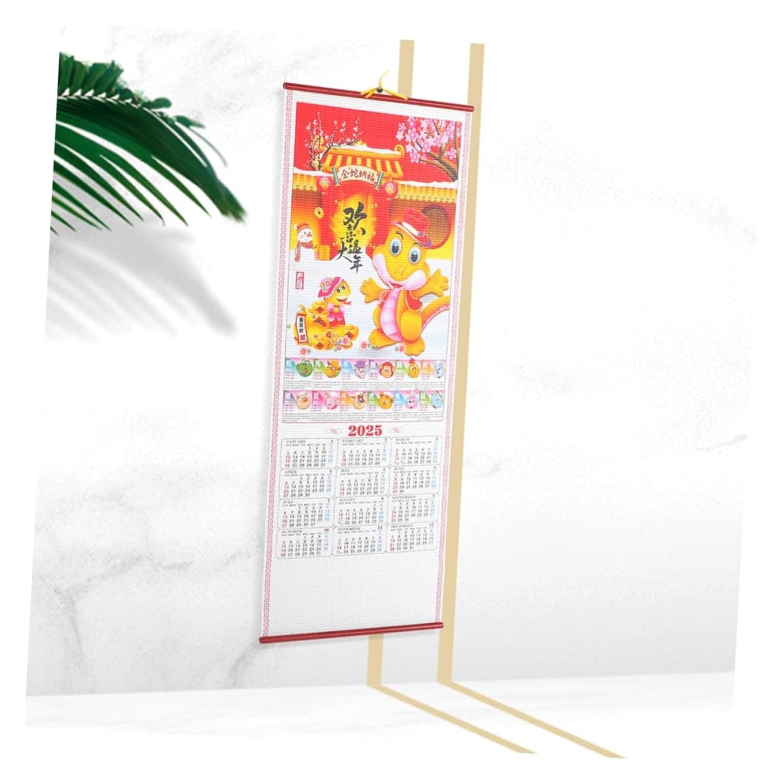 Tischkalender, Tischkalender 2025, Jahr der Schlange, Hängekalender, Adventskalender, Kühlschrankkalender, Kühlschrankkalender, Weiß