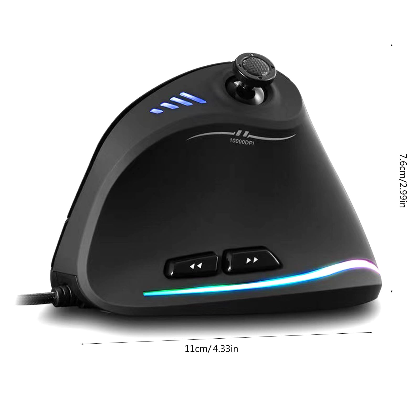 Limtula Da gioco verticale 10000 DPI ergonomico per giochi con joystick per giocatori / / laptop/desktop Accessori