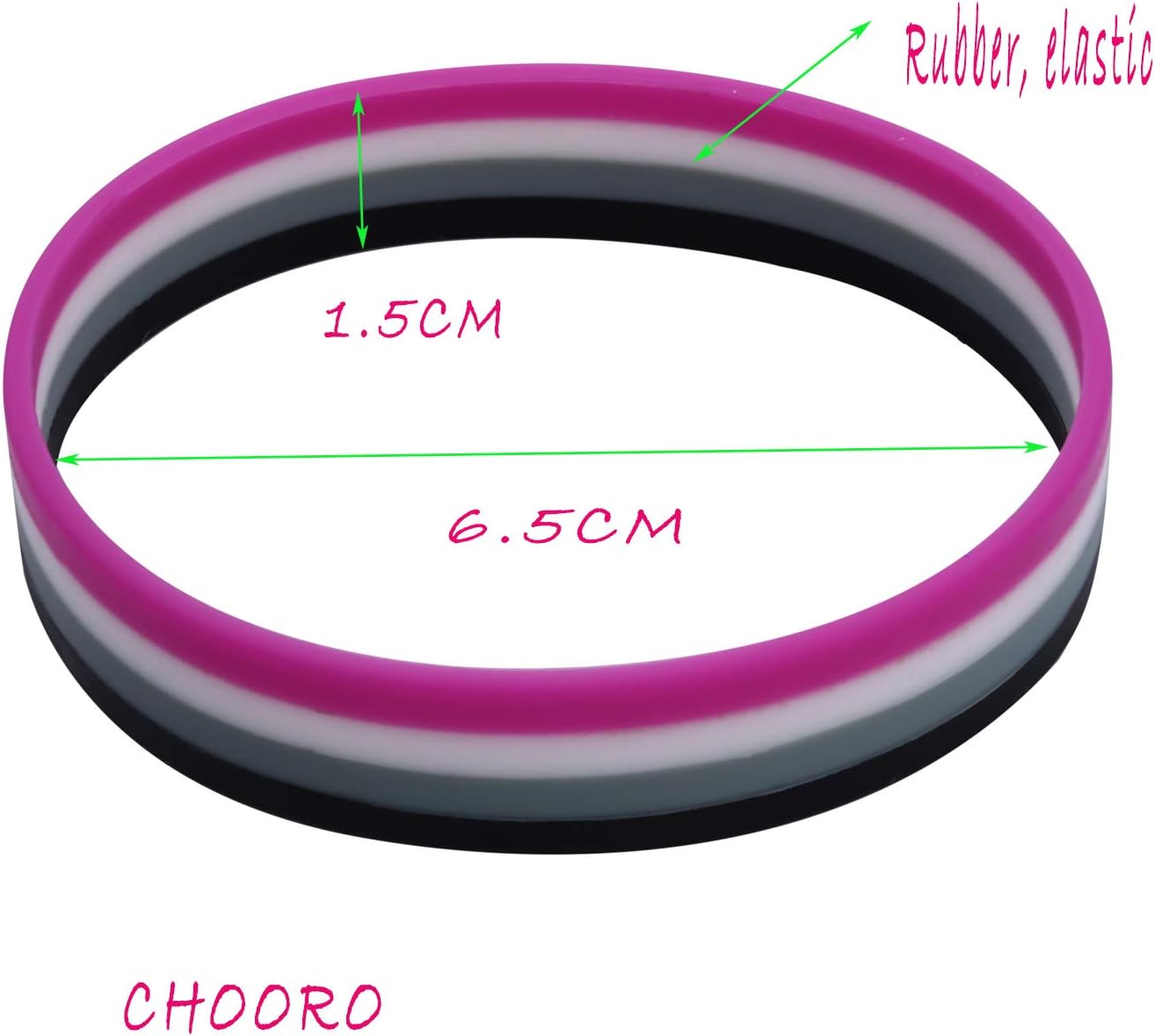 CHOORO LGBT Bracelet Gay Pride Bracelets Rainbow Silicone Rubber Wristbands LGBTQ Jewelry Gay Pride Gifts - Image 2