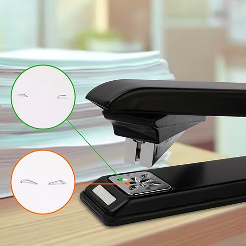 Miniatura 5 de Eagle - Engrapadora con brazo giratorio capacidad 12 hojas especializada para engrapar folletos color negro