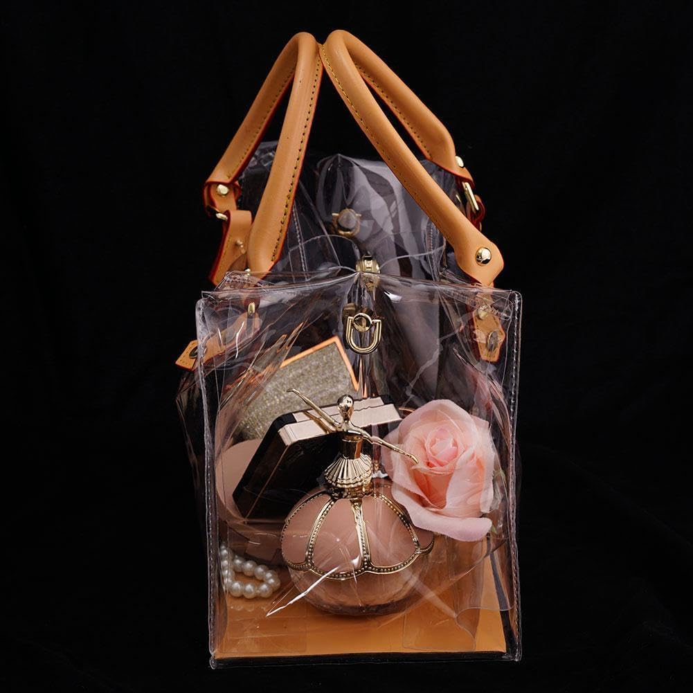 Clear PVC DIY Tote Bag Making Kit | Upcycle Gift Bag into Designer Handbag | Complete Craft Set for Beginners, Mother's Day