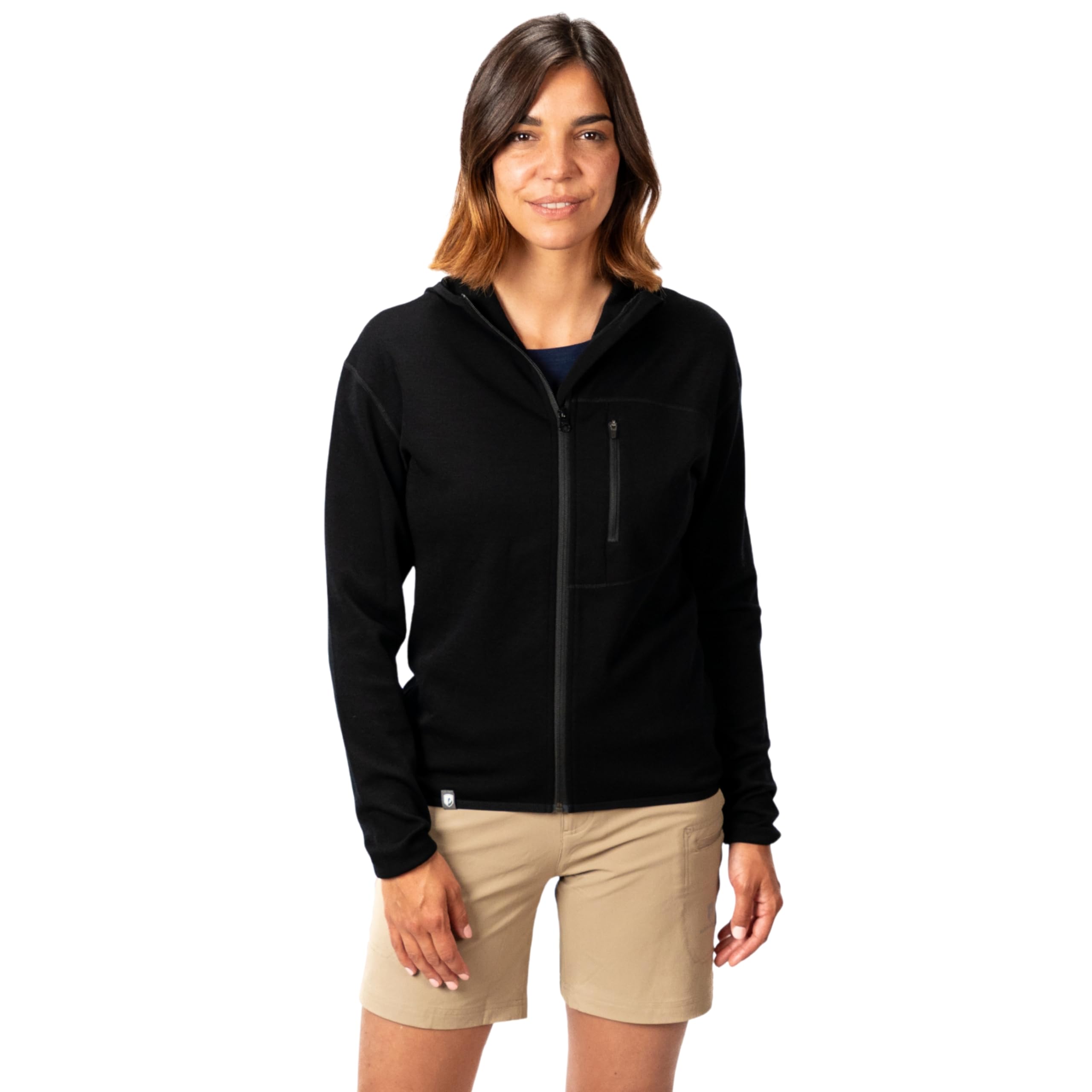 ALPIN LOACKER Veste mérinos pour femmes 270 g/m² pour l'extérieur et les loisirs