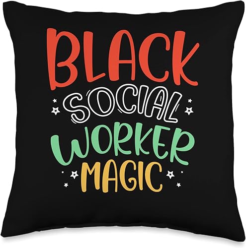 Miniatura 4 de African American Freedom Pride Celebrate Usa Black Social Worker Magic Africa American 1865 Juneteenth Us - Almohada de 18 x 18 pulgadas, multicolor