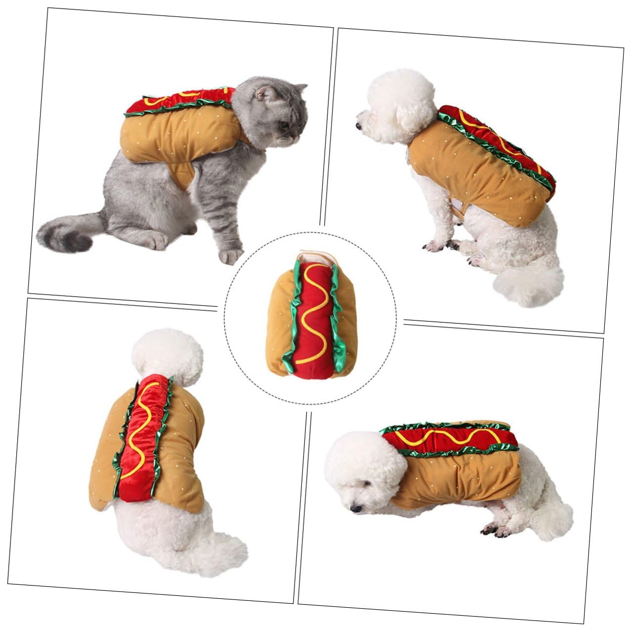 VALICLUD Disfraz Plegable para Mascotas Talla L Ropa Única para Perros y Gatos Accesorio Navideño para Fiestas y Fotografía Decoración de Halloween y Navidad Prenda Cómoda y Fácil de